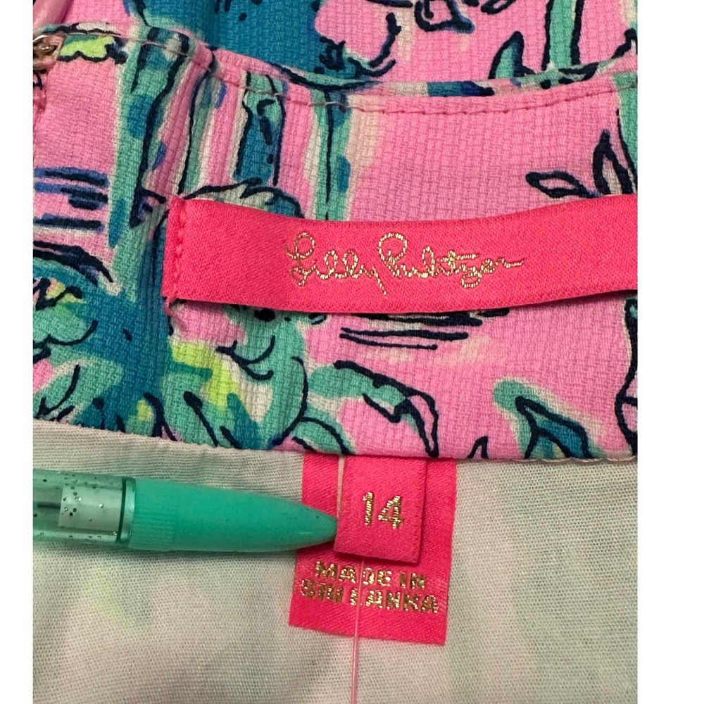 Lilly Pulitzer Sally Skort Lilac Rose Out Of Office Pink Print Size 14 NWT! - Picture 4 of 9